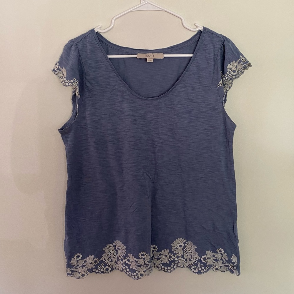 LOFT Soft Blue Tee